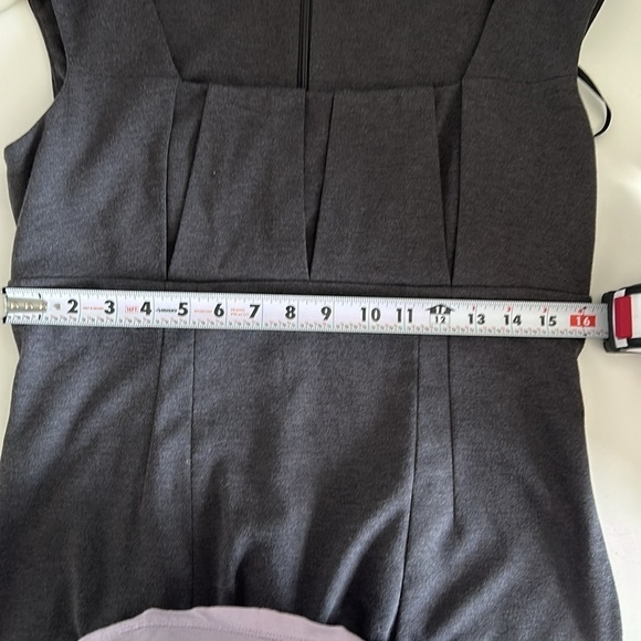 Calvin Klein gray pleated midi dress - Picture 4 of 5